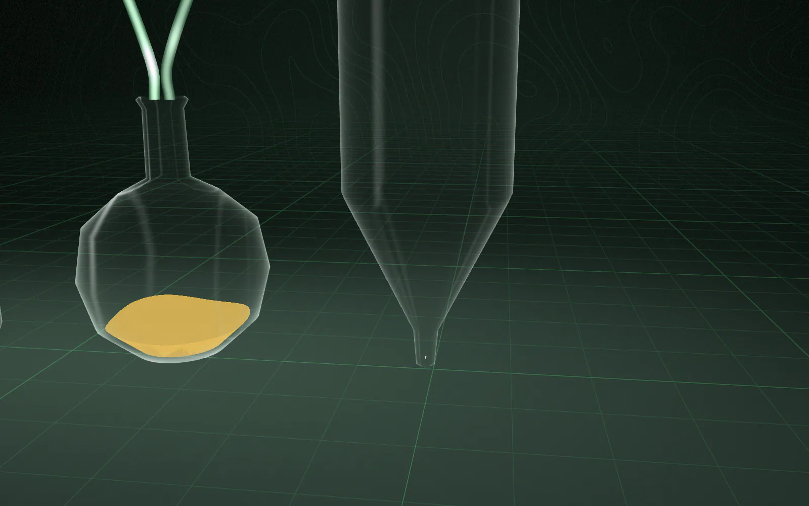 The liquid is drawn into a concentrator; its volume reduces and the colour intensifies.