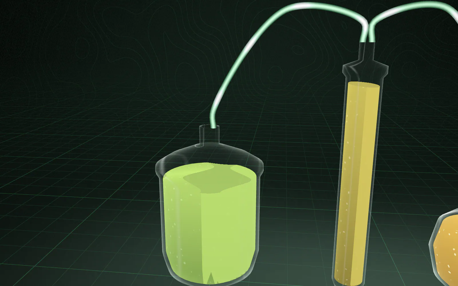 The concentrate passes through a fine filtration stage; unwanted material is left behind.