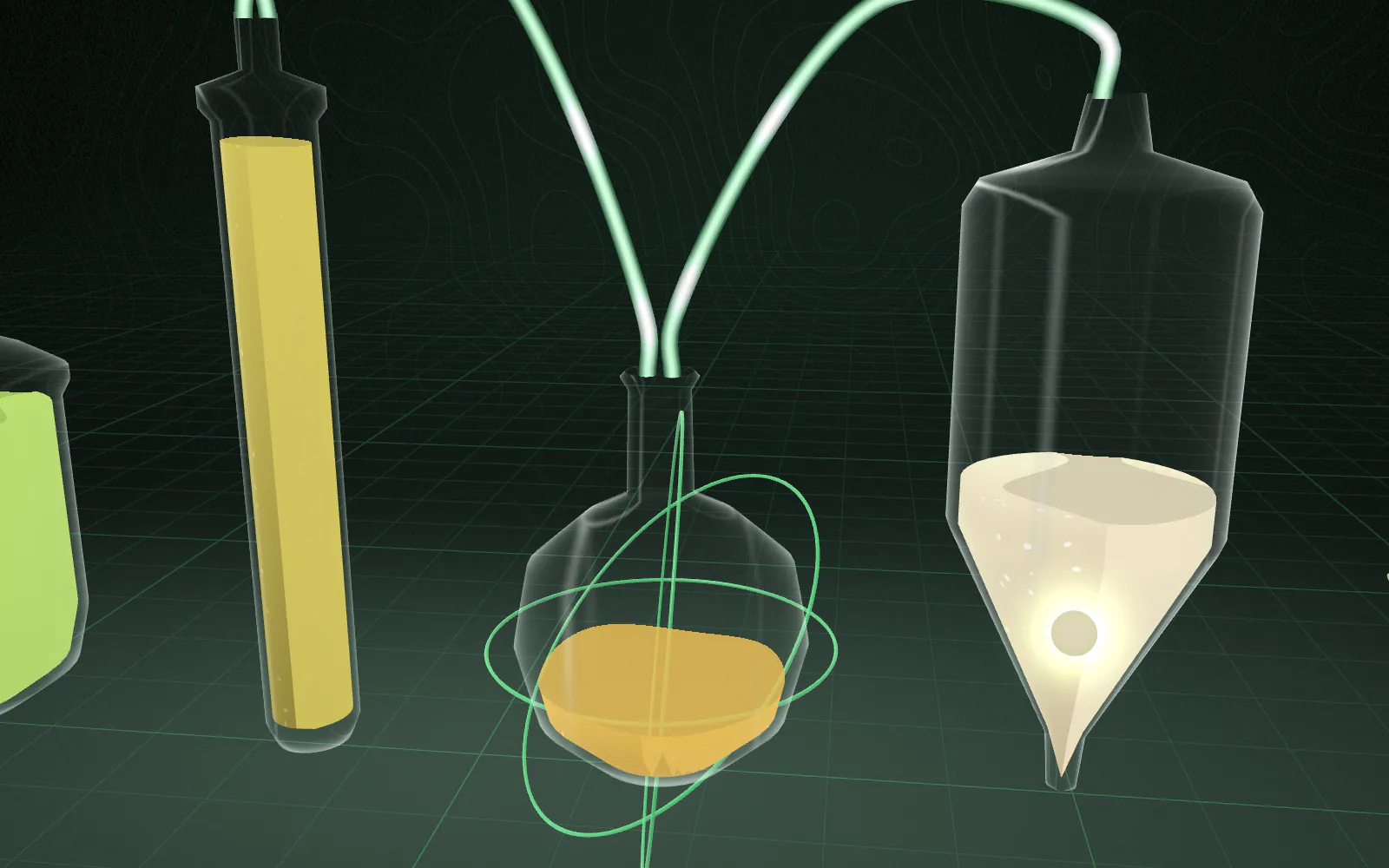 The liquid enters a drying chamber and atomises into a fine mist.