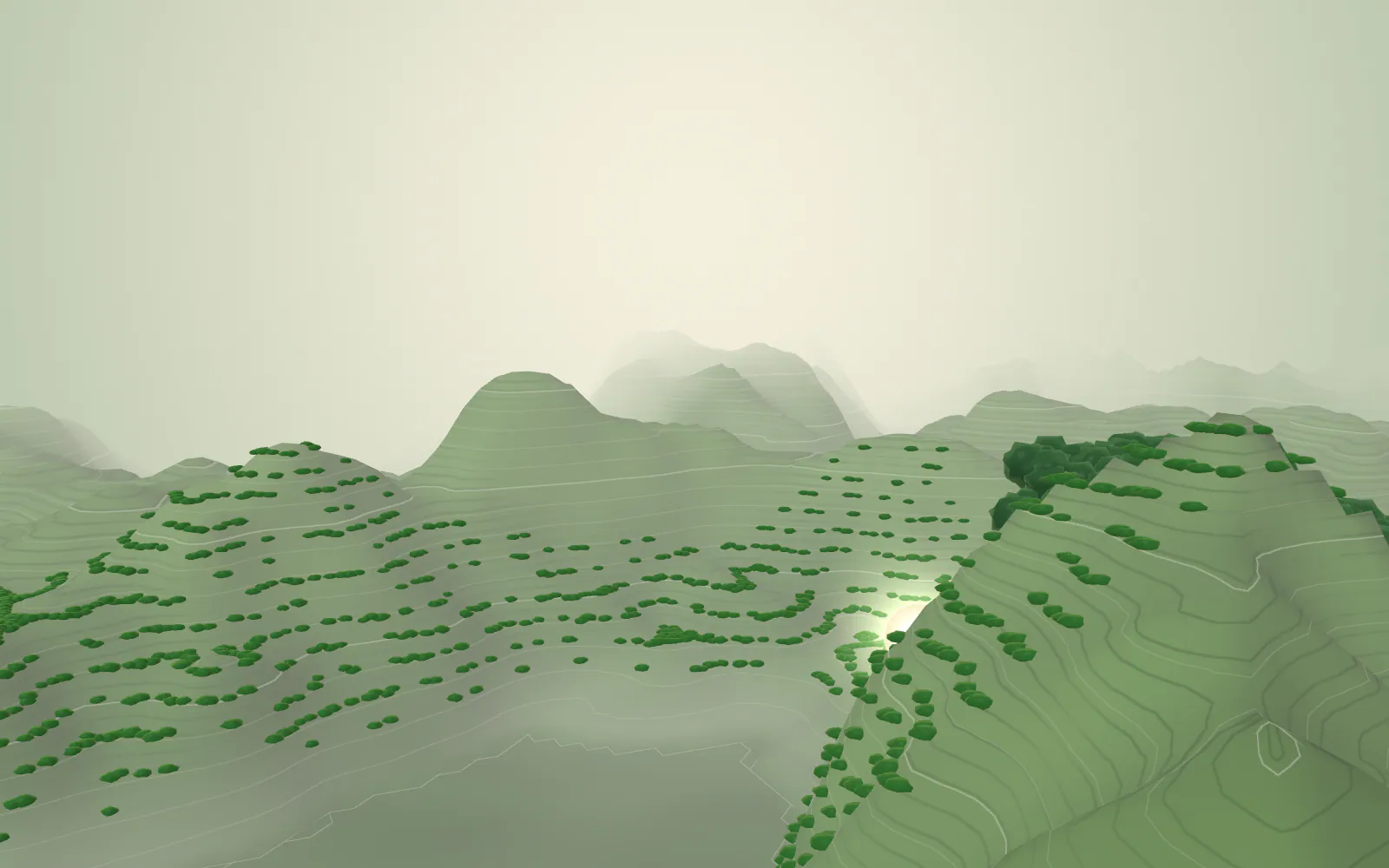 A single marker rises from the hills for 1962, the roots of the POABS Group.