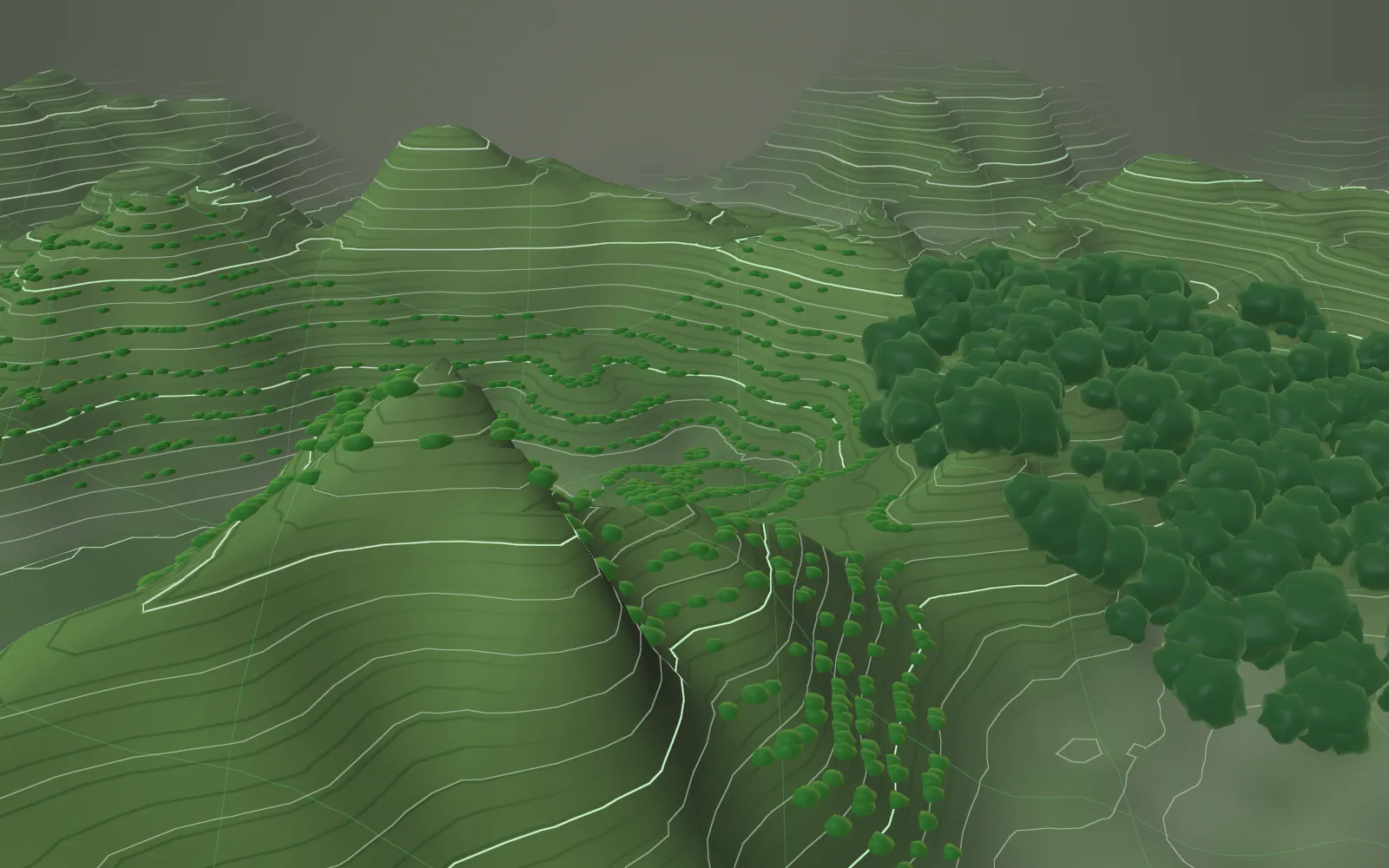 The landscape is fully overlaid with precise scientific lines and a glowing ingredient point: POABS Nutraceuticals.