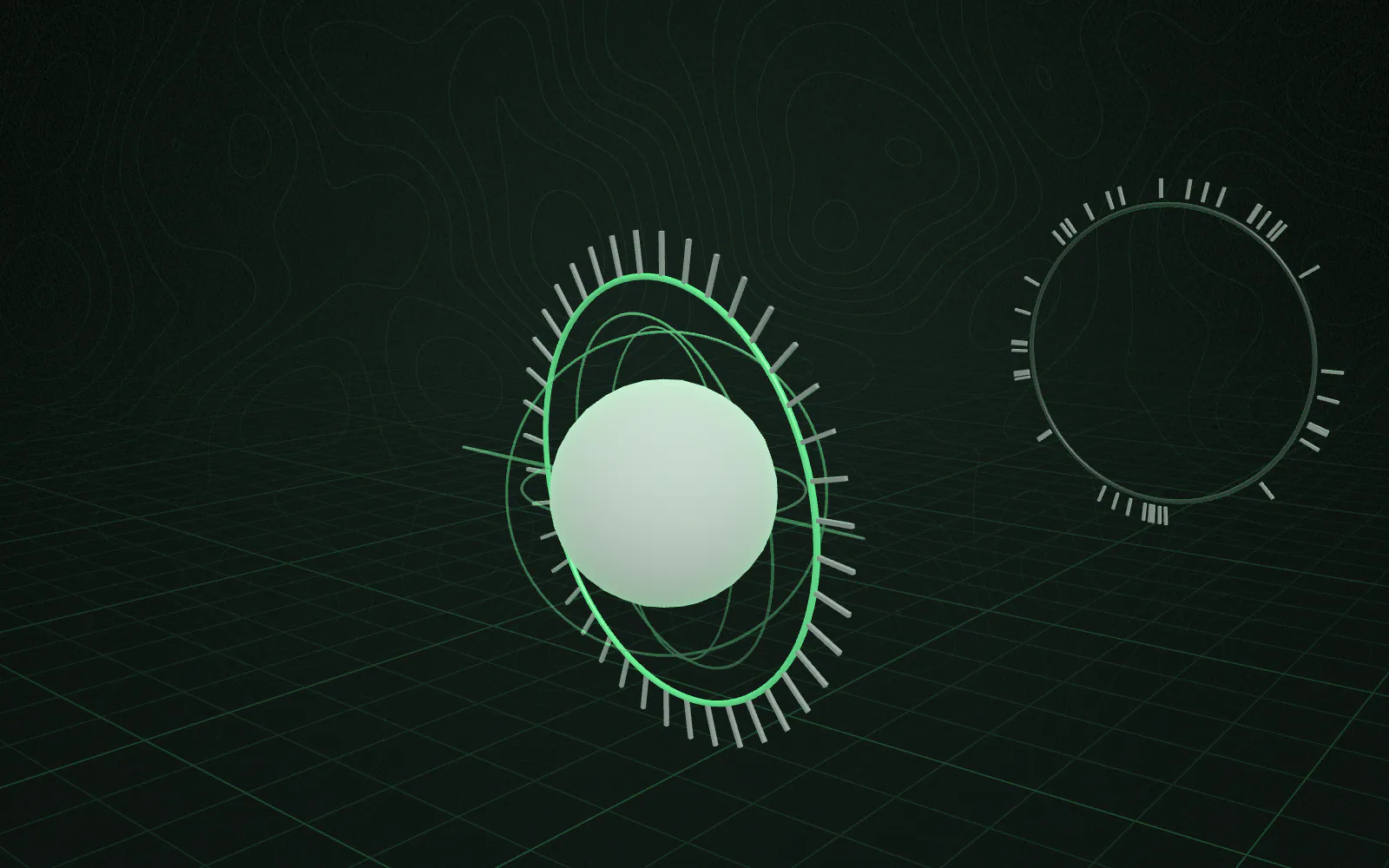 Step 9 of 10, Pilot / Commercial Production: the sample passes through ring 9, which locks and turns luminous; the sample grows smoother and more defined.